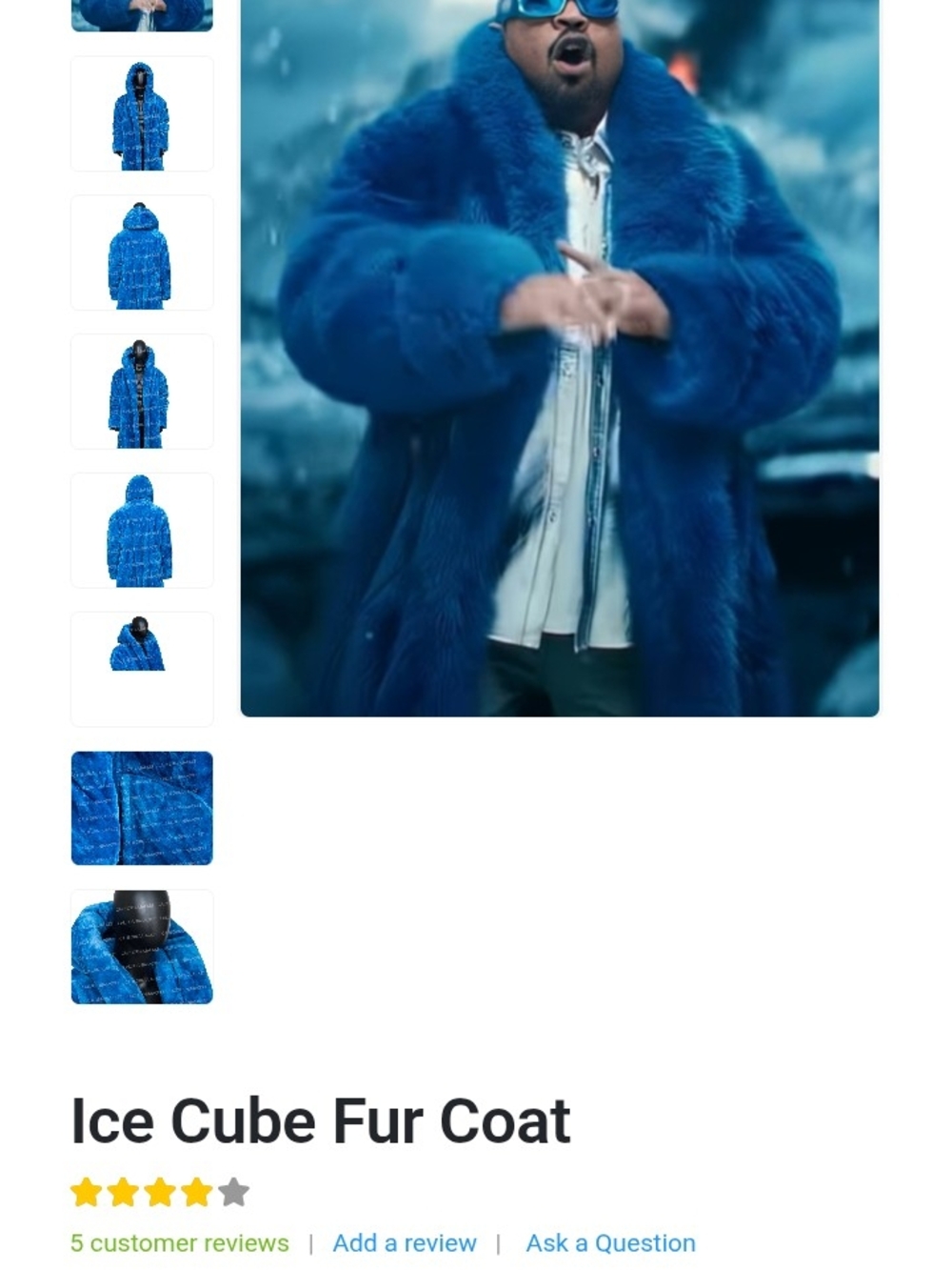California Jacket Plush Royal Blue Jacket